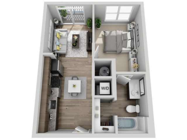 (A) - 1 Bedroom 1 Bathroom - The Armory | Student Housing - Gallery - 1