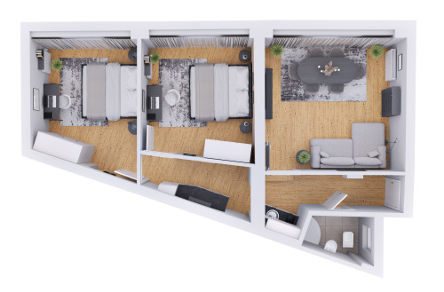 Work and Travel in Potsdam: Spacious renovated apartment for six