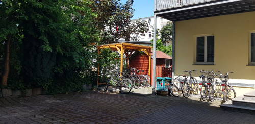 Top located apartment near water with big terrace and parking spot near Karl-Heine-Street