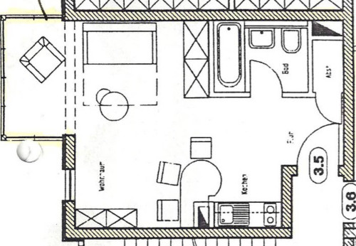Modern, bright & comfortable 1 room apartment, floor-to-ceiling panoramic windows near main station - Gallery - 6