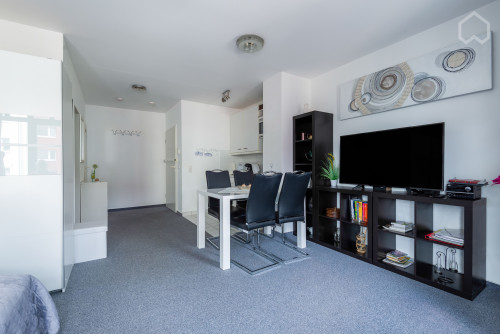 Modern, bright & comfortable 1 room apartment, floor-to-ceiling panoramic windows near main station - Gallery - 15