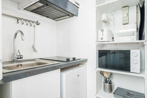 Charming, fully-equipped 19m2 studio near Porte de Vanves, close to transport links.