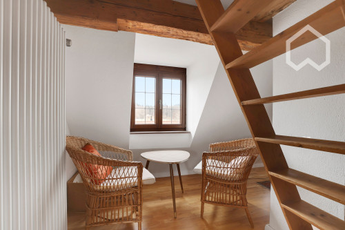 Working in the city - living in the countryside: Beautiful, charming flat in a historic property
