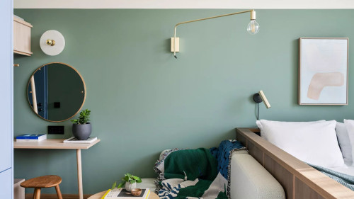 Modern, soulful studio inclusive of outdoor pool, co-working and gym in Munich Obersendling