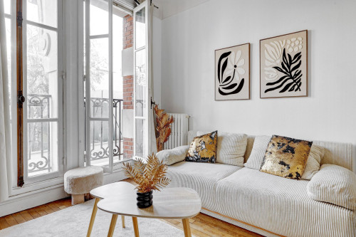 Charming Parisian Apartment 1 bedroom, 1 living room - 15th district of Paris