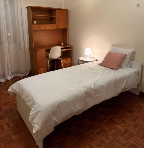 Nice bedroom in a 3-bedroom flat