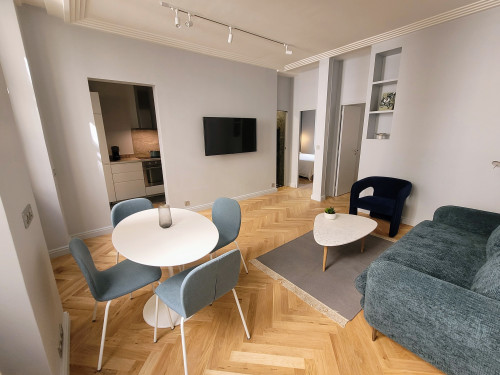 Charming, newly renovated two-bedroom flat in the heart of Saint Germain des Près, near the Seine.