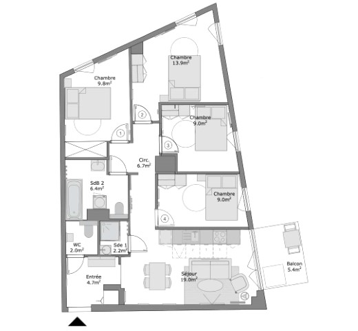  Saint-Denis Jardin Fatima - Private Room (4)  -  Saint-Denis Jardin Fatima - Private Room (4)  - Gallery -  5