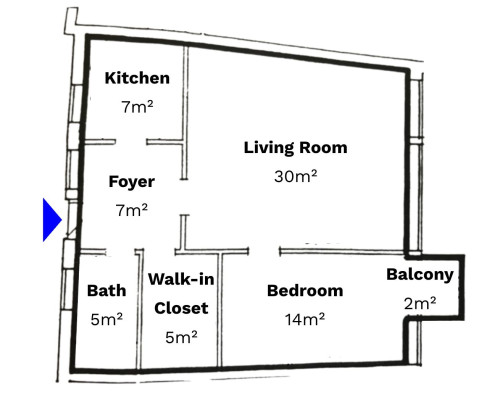 Bright, Fully Renovated 3-Room Apartment with Balcony – First Occupancy