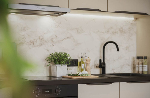 First occupancy: refurbished old building meets view - furnished 1-room flat