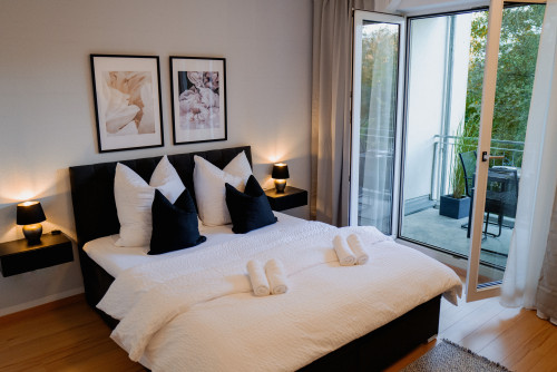 Furnished 2- room flat at the Sieben- Seen-Center for 4 people
