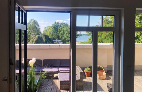 Exclusive Duplex Apartment with Private Boat Dock on Lake Schwielowsee