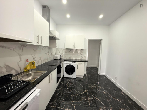 Comfy bedroom in a 7-bedroom flat