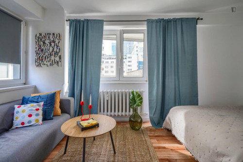 Large and colourful studio near Park Świętokrzyski