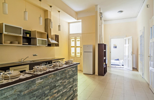 Grand double bedroom in Belső-Ferencváros - Gallery - 12