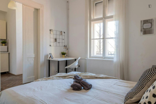 Elegant double bedroom in Józsefváros