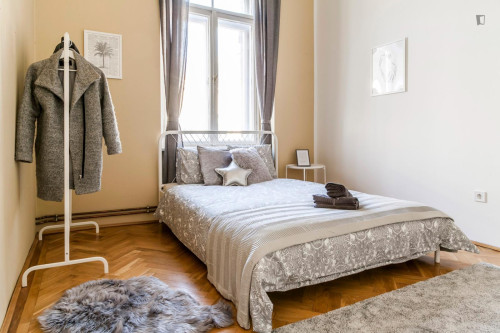 Welcoming double bedroom in the Belső-Ferencváros neighbourhood