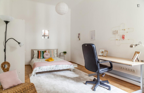 Spacious double bedroom in Terézváros