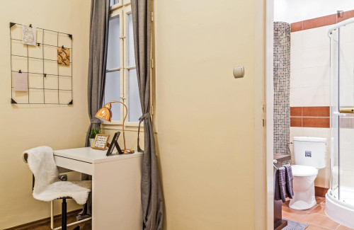Nice double ensuite bedroom in Belső-Ferencváros