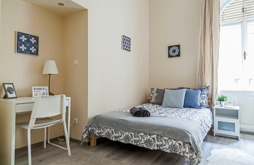 Neat ensuite double bedroom near Corvin-negyed metro