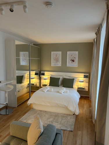 Brand-new after renovation – stylishly furnished 1-room apartment with balcony