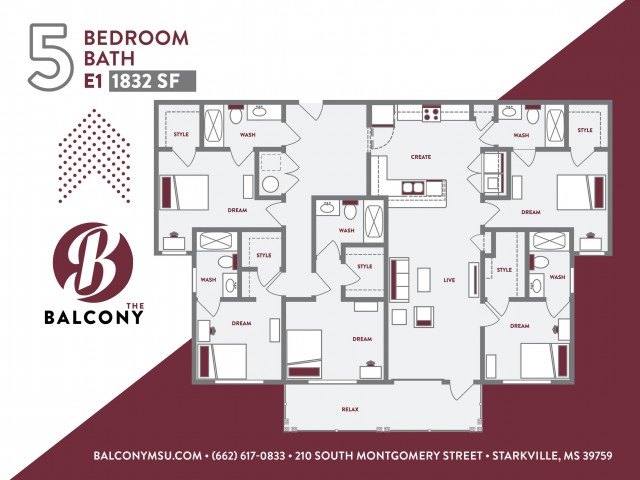  5BD/5BA  -  The Balcony MSU | Student Housing  - Gallery -  2