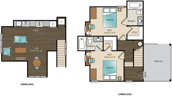  2x2 Dogwood Lodge E3  -  Arcadia on the River  - Gallery -  1