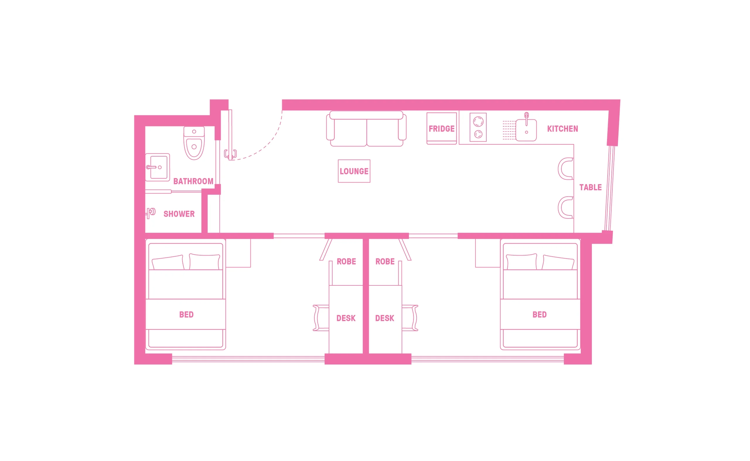 2 Bed Apartment - Balcony - 4