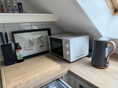 Apartment mit Dachterrasse, Kamin und Carport in Biesenthal