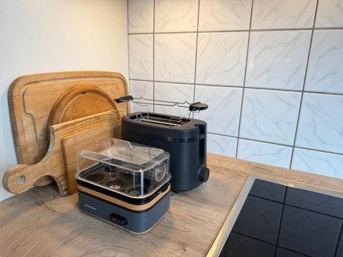 Apartment mit Dachterrasse, Kamin und Carport in Biesenthal