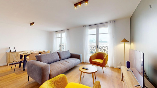 Appealing double bedrom in the 19th arrondissement