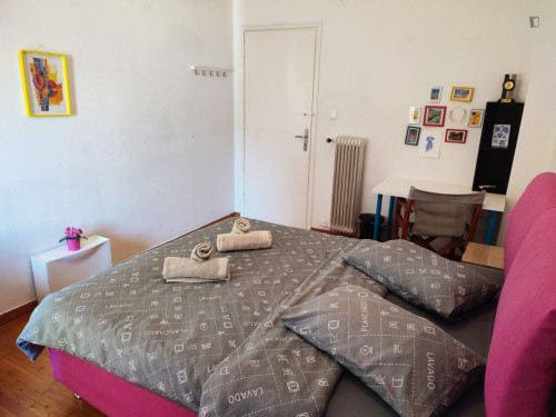Appealing double bedroom in the centre of Athens