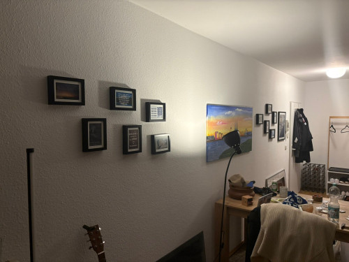 Cozy furnished studio apartment with balcony & parking – central Bonn-Beuel (3-month rental)