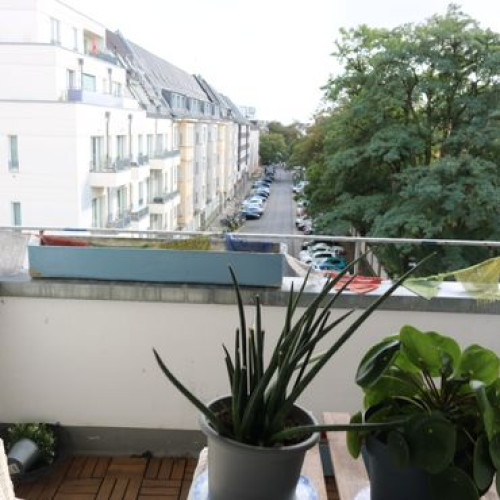 Bright shared room with beautiful view and ideal location in Düsseldorf
