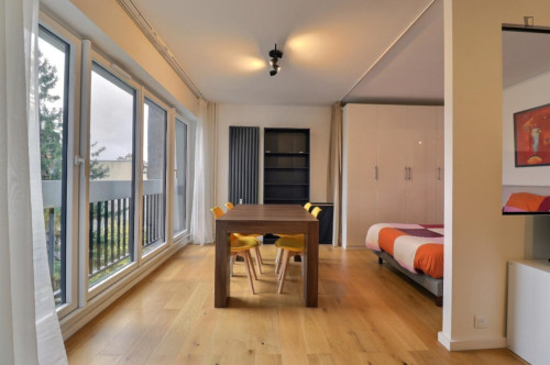 Modern studio near Rue des Boulets metro station