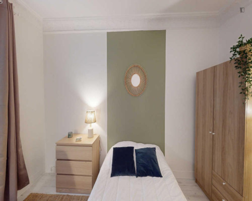 Sublime double bedroom near Parc des Buttes-Chaumont 