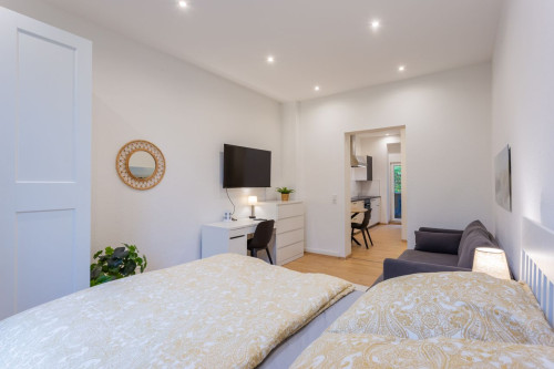 Modern, Fully Furnished One-Room Apartment with Home Office Option in Central Dortmund - Gallery - 9