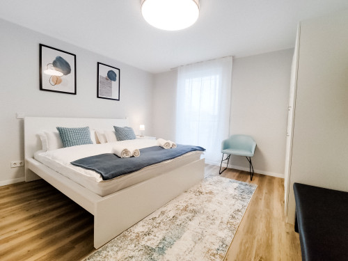 Stylish & Modern 1-Bedroom Apartment with Kitchen & Bathroom