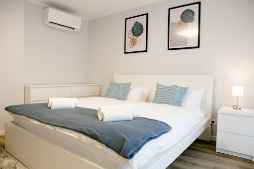 Stylish & Modern 1-Bedroom Apartment with Kitchen & Bathroom