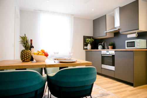 Stylish & Modern 1-Bedroom Apartment with Kitchen & Bathroom - Gallery - 11