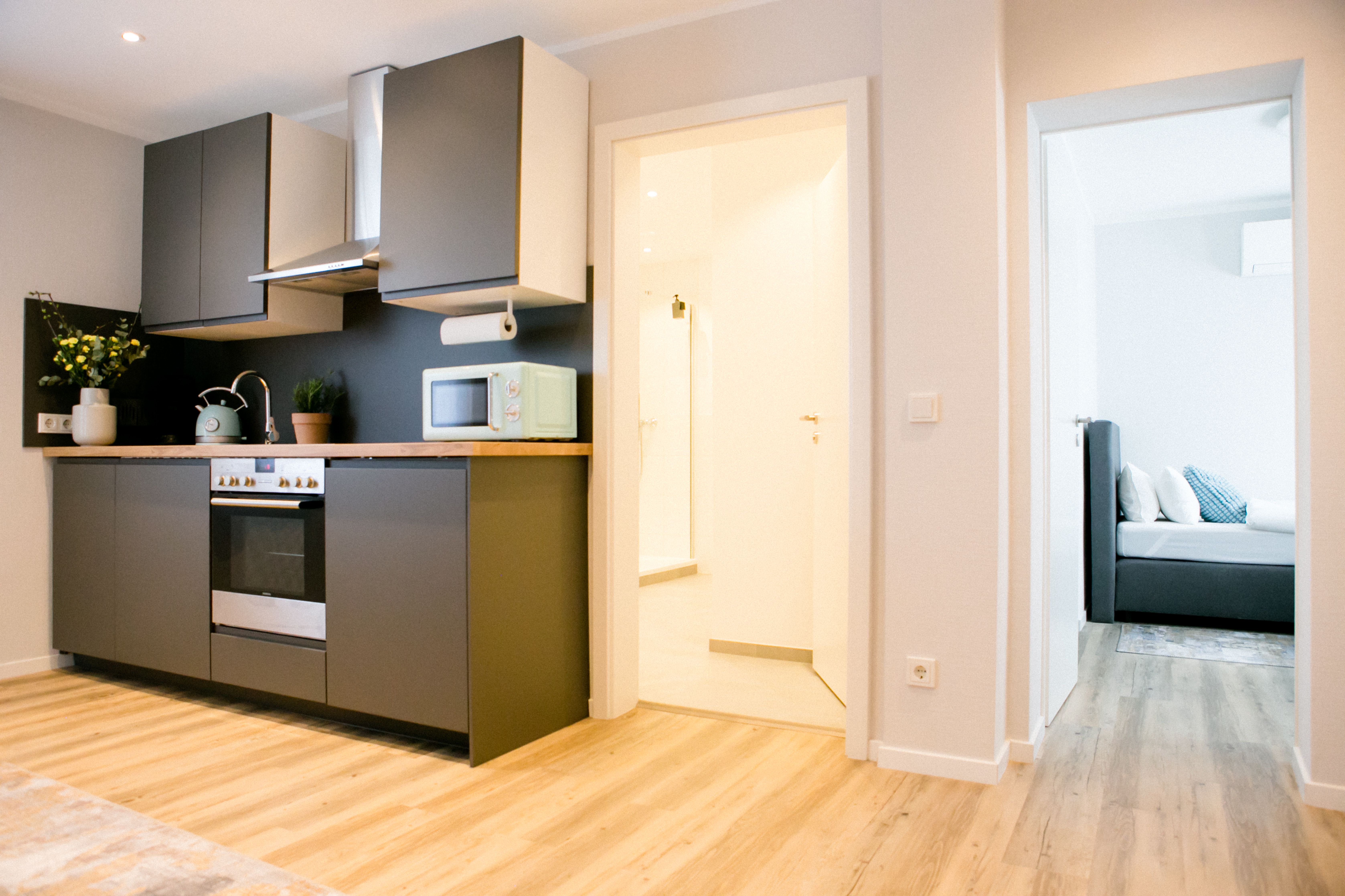  Stylish & Modern 1-Bedroom Apartment With Kitchen & Bathroom  -  Stylish & Modern 1-Bedroom Apartment with Kitchen & Bathroom  - Gallery -  10