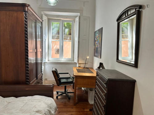 Charming bedroom in a 4-bedroom flat