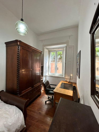 Charming bedroom in a 4-bedroom flat