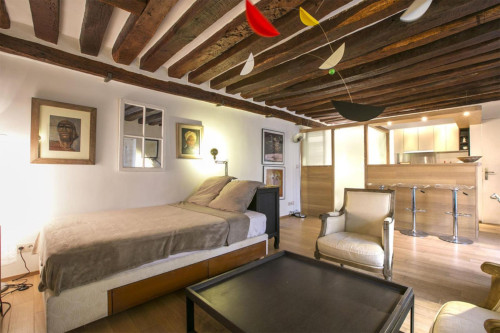 Fascinating Studio close to Opéra Metro