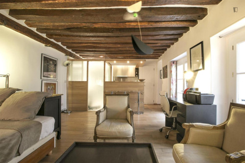 Fascinating Studio close to Opéra Metro