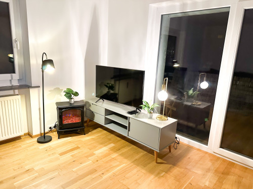 Near Regensburg/Walhalla: Balcony | 3 rooms | kitchen | electric fireplace | Nintendo Switch | parking