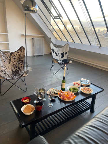 Fantastic view of Paris ,artistic in the deluxe area