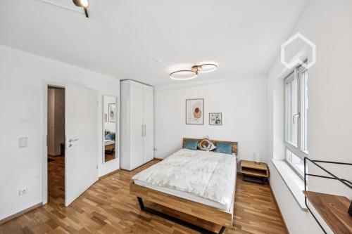 Furnished room in a stylish, fully equipped apartment