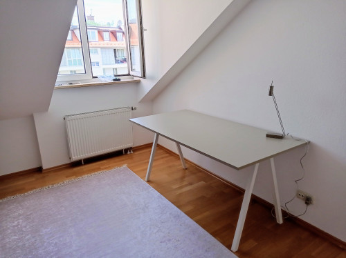 Top location! Bright 3 room flat with roof top terrace