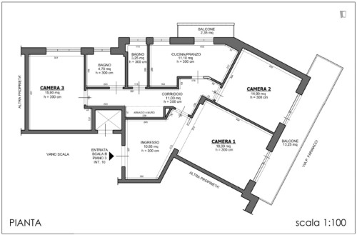 Cozy Bedroom in a 3-Bedroom Apartment in Rome